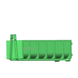 Huachen Construction Waste Disposal Bin Hook Garbage Bin Manufacturer Industrial Waste Bin