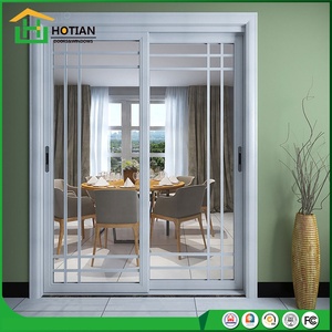 Puerta corredera negra de vidrio doble para casa, perfil americano 2,0, alta calidad - Product Image 6