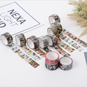 Ruban Washi Kpop Mixte, Autocollants Merchandises Stray Kids, Ruban Washi K-pop Groupe d'Idoles, Autocollant Décoratif Photo Personnage Coloré - Product Image 2