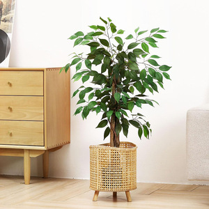 Arbre artificiel Banyan de 6 pieds, décoration intérieure/extérieure, feuilles en plastique et soie, pour la maison, accessoires de mariage - Product Image 2