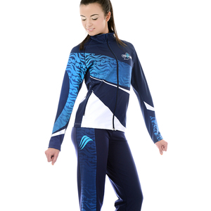 Ensemble de survêtement de pom-pom girl 100% polyester sublimé personnalisé pour filles veste d'échauffement pantalon équipe de danse <span class=keywords><strong>Majorette</strong></span> performance d'entraînement - Product Image 1