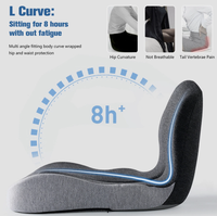 Coussin de dossier en forme de donut pour hémorroïdes, en mousse à mémoire de forme, pour chaise de bureau, soulagement de la douleur des escarres, grossesse, post-partum, écologique, amovible