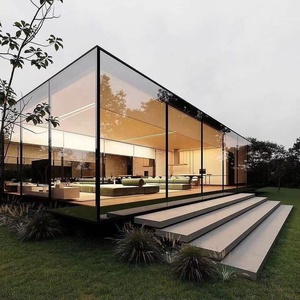 <span class=keywords><strong>Casa</strong></span> prefabbricata in vetro di lusso personalizzata per Homestay-contenitore <span class=keywords><strong>casa</strong></span> capsula di stile Villa per uso esterno - Product Image 1