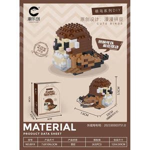 Ensemble de micro-blocs de construction <span class=keywords><strong>en</strong></span> gros pour oiseaux (Perroquet, Nymphé<span class=keywords><strong>a</strong></span>, Ara), modèle de <span class=keywords><strong>puzzle</strong></span> <span class=keywords><strong>en</strong></span> petites briques, jouet éducatif <span class=keywords><strong>en</strong></span> plastique pour enfant - Product Image 4