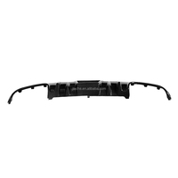 Arrière en Fiber De carbone Diffuseur de Lèvre de Spoiler Avec Grill pour Benz Classe C W204 C63 AMG 2008 2009 2010 2011 V Style FRP Voiture Pare-chocs