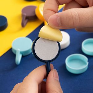 Crochet mural auto-adhésif solide <span class=keywords><strong>sans</strong></span> perçage manteau sac salle de bain porte <span class=keywords><strong>cuisine</strong></span> serviette cintre crochets maison stockage accessoires - Product Image 3