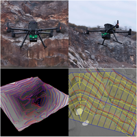 Scanner LiDAR UAV en stock, logiciel de post-traitement H600 Plus Lidar360MLS pour la topographie, la cartographie des terrains et l'arpentage forestier
