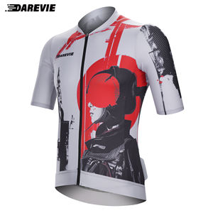 Abbigliamento <span class=keywords><strong>da</strong></span> Ciclismo Darevie Rosso Illusion, <span class=keywords><strong>Maglie</strong></span> <span class=keywords><strong>da</strong></span> Bicicletta Trek Team per Uomo - Product Image 3