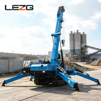 Grue araignée pour l'installation de maisons préfabriquées, capacité de levage de 2 tonnes à 6 tonnes, rayon de levage flexible pour bâtiments modulaires