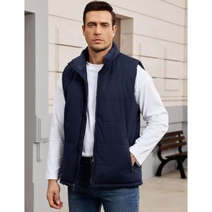 Chaleco Acolchado con Forro Polar para Hombre FOXA, Cierre de Cremallera, Chaqueta sin Mangas Cálida para Senderismo al Aire Libre con Bolsillos - Product Image 2