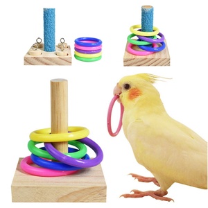 <strong>Parrot</strong> Bird Solid Wood Educational Ring <strong>Toy</strong> Intelligence Training Interactive <strong>Parrot</strong> <strong>Toys</strong>
