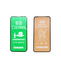 Film céramique givré plat 9D de haute qualité, protection d'écran complète pour iPhone 15 Pro Max pour Samsung S24 S25