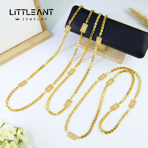 Moda arabica Dubai 18k placcato oro collane lunghe all'ingrosso 80/160cm impermeabile moneta Design <span class=keywords><strong>religione</strong></span> gioielli per le donne - Product Image 3