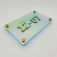 Plaques de porte en plexiglas YIYAO pour numéros de classe, adresses et noms