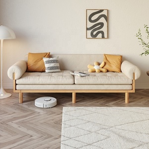 Moderno semplice piccolo appartamento soggiorno mobili piccolo divano letto divano divano estraibile divano letto pieghevole divano letto in <span class=keywords><strong>legno</strong></span> - Product Image 2