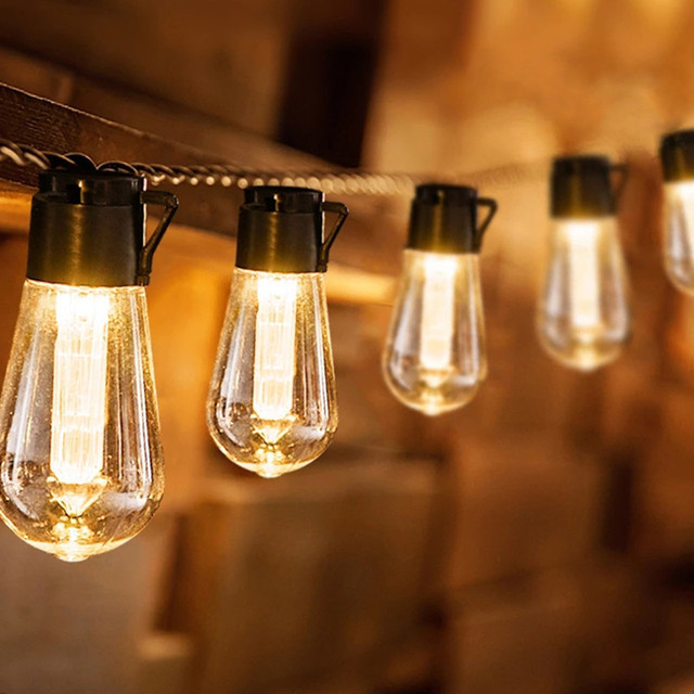 3.5/5/10m LED Bulbs Warm White Decorative Holiday Lights Outdoor LED Bulb Lights String