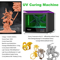 Machine de polymérisation rapide UV pour imprimante 3D de bijoux Tasanol TS-3CV, boîte de post-polymérisation rapide pour plastique, pour moulage de bijoux DIY, nouvelle arrivée