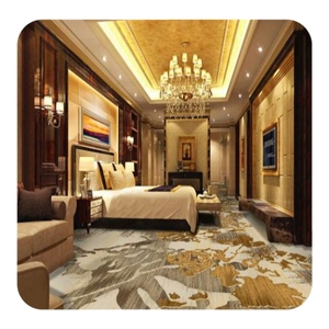 Customized Hotel Carpet Hotel Guestroom Carpet Elegant Design Guangzhou Woven Bag Modern Round Nylon Printed Carpet <strong>Rugs</strong> <strong>Bedroom</strong> - Product Image 1