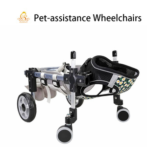 <span class=keywords><strong>Chariot</strong></span>/Fauteuil roulant pliable et réglable <span class=keywords><strong>pour</strong></span> chiens à 2 roues EUR VET <span class=keywords><strong>pour</strong></span> pattes arrière - Écologique, capacité 20 kg, aide à la marche <span class=keywords><strong>pour</strong></span> chiens handicapés aux pattes arrière - Product Image 1