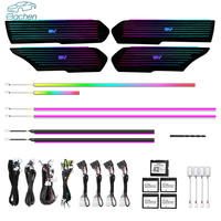 Kit de Decoración de Iluminación LED Interior para Automóvil, Estilo Dinámico con Rayas Coloridas, para Land Rover Range Rover Sport 2023-2025