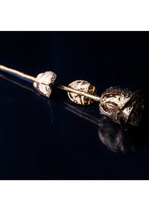 Luxury Real Natural 24K Gold Plated Gold Foil Rose Flower <b>Dipped</b> Decorative Gift Highly Shiny Affordable Luxury Rose Gift - Product Image 4