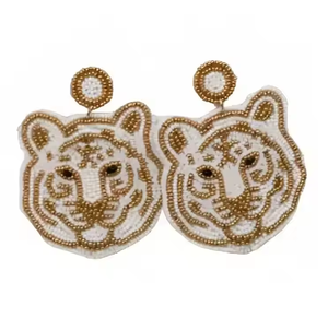 Most Demanding Hotty Toddy Game Day Earrings Beaded Star Earrings <b>Statement</b> Dangle Sports <b>Jewelry</b> for Women and Girls - Product Image 1