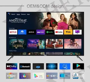 Téléviseur intelligent Android Webos 4K sans cadre OEM 32 43 50 55 65 pouces Écran rétroéclairé LED Wifi pour hôtels Téléviseur sans cadre OEM 32 43 - Product Image 4