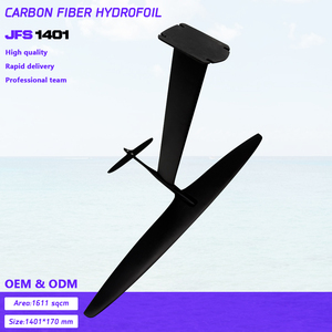 JFS ART1401 Hydrofoil Surfboard 1611sqcm Carbon Wing Foil With <b>Pumping</b> Drive for Ocean Waters Water Sports <b>Black</b> 10kg ART 1401 H - Product Image 4