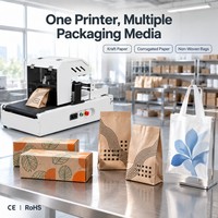 Machine d'impression numérique à passage unique pour sacs non tissés, sans MOQ, petite série, alternative à la sérigraphie, États-Unis, Europe