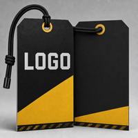 Étiquette suspendue grand format de luxe avec logo personnalisé pour meubles, vêtements de sport et industriels, avec cordon épais, étiquette de vêtement