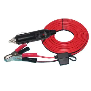 Pin Mở Rộng Cáp Cá Sấu Clip Chì 12V 24V Cá Sấu 9 Volt Nối Xe Cigarret Nhẹ Hơn Sạc