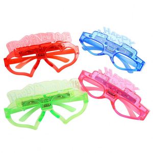 New Year's Eve Children's and Kid's <b>Plastic</b> Glowing LED Happy New Year <b>Glasses</b> for Indoor and Outdoor New Year's Party Props - Product Image 5