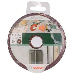 BOSCH - 2609256244 Hojas de lijado de fibra para amoladoras angulares, óxido de aluminio (5 uds.) -ABRASIVOS EAN 3165140388474 - Product Image 2