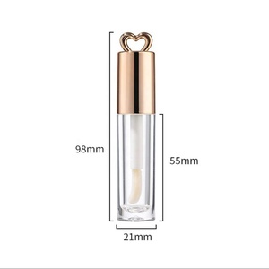 Tubos de Brillo Labial de Plástico Transparente con Logotipo Personalizado, Lindos y con Tapa de Rosca para Empacar Bálsamo Labial, 4.5ml - Product Image 5