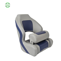 Sièges de capitaine de bateau Dorham Marine, chaise de pilote, siège de bateau imperméable de luxe avec rembourrage souple, siège rabattable pour yacht, bateau à moteur, navire