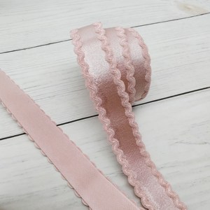 Bande élastique en nylon pour tricotage, acceptant le logo personnalisé, bande en nylon double face pour accessoires de sous-vêtements, ruban de ceinture - Product Image 4