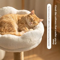 Menara Panjat Kucing Modern dari Wol, Tempat Tidur, Kapsul Luar Angkasa, Multifungsi D-3, Mainan Papan Bertingkat, Buatan Cina, Perlengkapan Hewan Peliharaan
