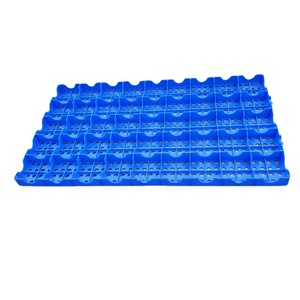 Plastic <b>Pallet</b> 1000x600x50mm HDPE Round Hole 4-Way Dynamic Load 1.0t 16kg Warehouse Moisture Proof - Product Image 2