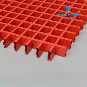 <strong>Egg</strong> <strong>Crate</strong> Look Metal Mesh <strong>Ceiling</strong> Aluminum Grille <strong>Ceiling</strong> Open Cell Strip <strong>Ceiling</strong> - Product Image 1