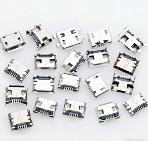 Conector Micro USB hembra de montaje superficial/insertión directa, tipo micrófono para teléfono Android, interfaz de carga - Product Image 1