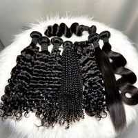 Extensions de cheveux humains vierges brésiliens 12A, 100 % naturels, bouclés, coupés, de 32 pouces, provenant de Malaisie, d'Inde et de Birmanie, qualité 12A, longs, péruviens