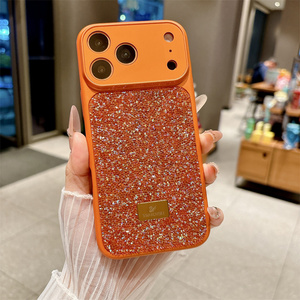 เคสโทรศัพท์มือถือ Shimmer AG Diamond Camera Glass สำหรับ iPhone 17 16 15 Pro Max พร้อมกรอบเลนส์แปลงรูปทรงดั้งเดิม ดีไซน์หรูหรา ฝาหลังแบบมีประกาย - Product Image 4