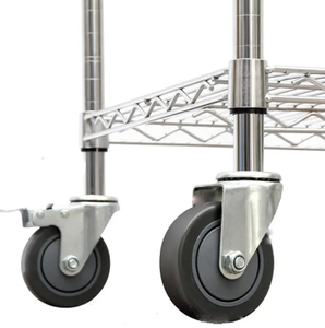 SUS304 Hochleistungs-rostfreier Edelstahl-verstellbarer Draht regal Stehender Typ für die Lagerung von Küchen garagen - Product Image 5