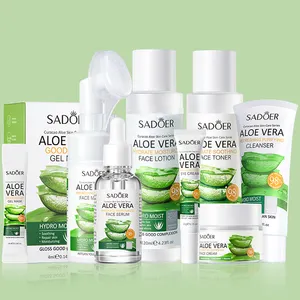 Saoer OEM – masque facial organique à l'aloe Vera, sans lavage, essence anti-boutons, peau lisse, hydratant, hydratant, ensemble de soins de la peau