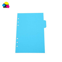 Eco friendly 100 Pack wholesale 3 Hole Punch Section with 1/5cut tab for binder
