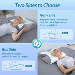 Factory Price <b>Contour</b> Orthopedic for Pain Ergonomic 3D Mesh Breathable <b>Memory</b> <b>Foam</b> Neck Support <b>Pillow</b> - Product Image 4