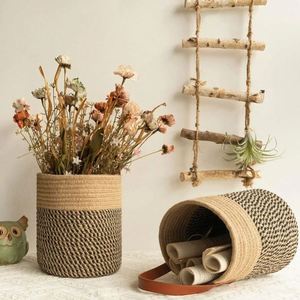 <span class=keywords><strong>Cesti</strong></span> portaoggetti in <span class=keywords><strong>vimini</strong></span>, fioriera da esterno, piccolo vaso da interno, cesto da parete in legno per regali e <span class=keywords><strong>fiori</strong></span>, scatola luminosa da appendere - Product Image 5