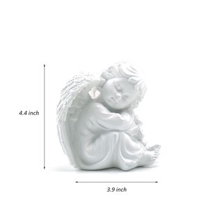 Cherubini abbracciano piccolo angelo-a destra in resina da giardino statuetta adorabile angelo scultura statua commemorativa per decorazioni interne per la casa - Product Image 6