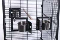 Nouvelle Arrivée Petite Cage à Oiseaux Pliable en Acier Inoxydable à Motif Simple, Cage d'Élevage d'Oiseaux d'Extérieur pour Perroquets, Boîte Aviary pour Animaux de Compagnie à Cadre Métallique 25