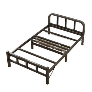 Односпальная современная раскладная кровать для дома, для взрослых и детей, с железным каркасом, для офиса, простая, для обеденного перерыва, для арендного помещения, для общежития, металлическая кровать - Product Image 5